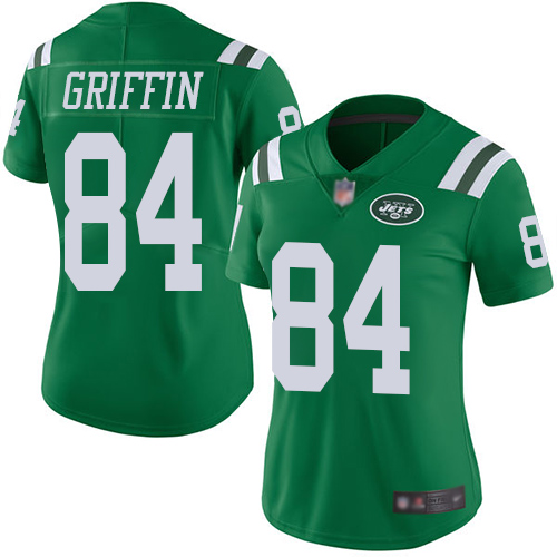 New York Jets Limited Green Women Ryan Griffin Jersey NFL Football #84 Rush Vapor Untouchable->women nfl jersey->Women Jersey
